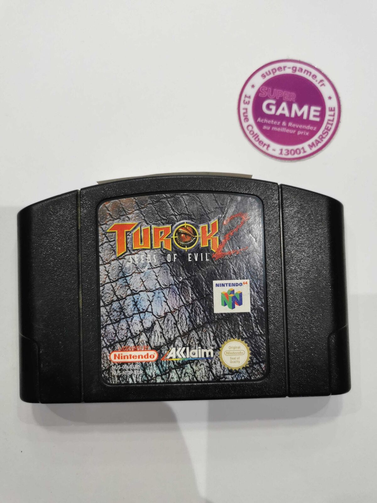 TUROK 2 SEED OF EVIL CARTOUCHE NOIRE  - N64  #816