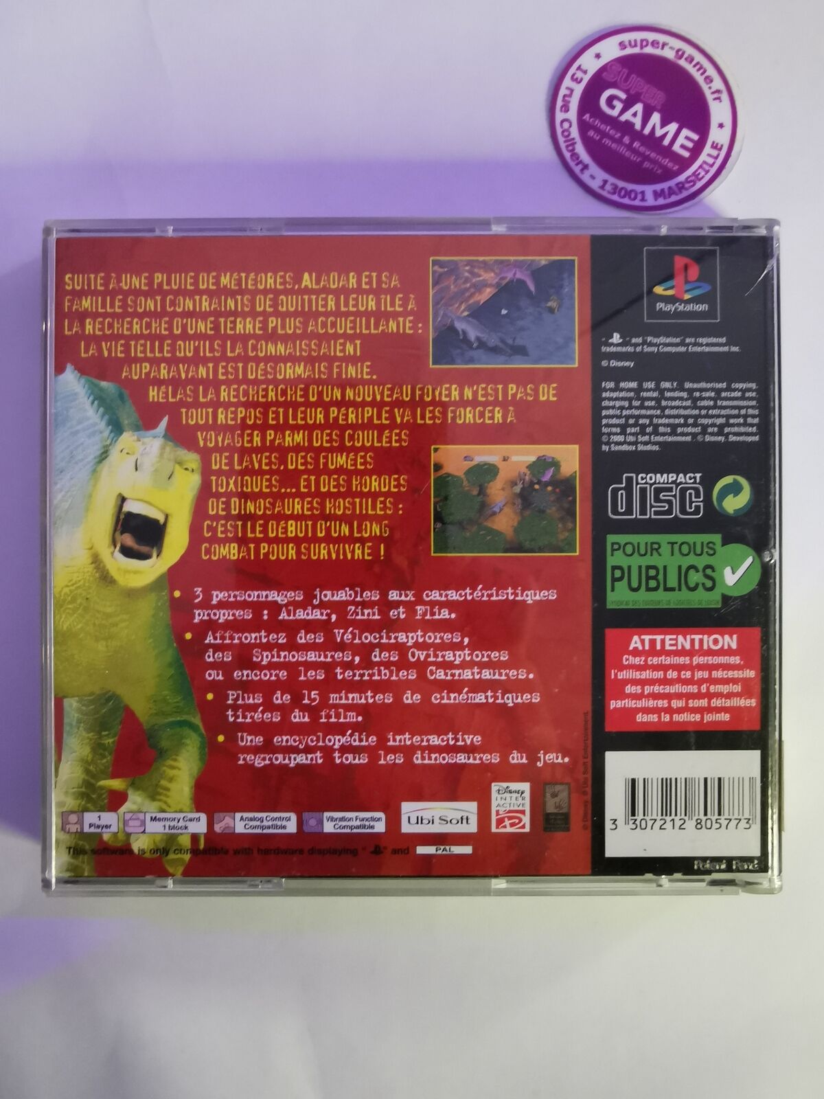 DISNEY DINOSAURE  - PS1  #522