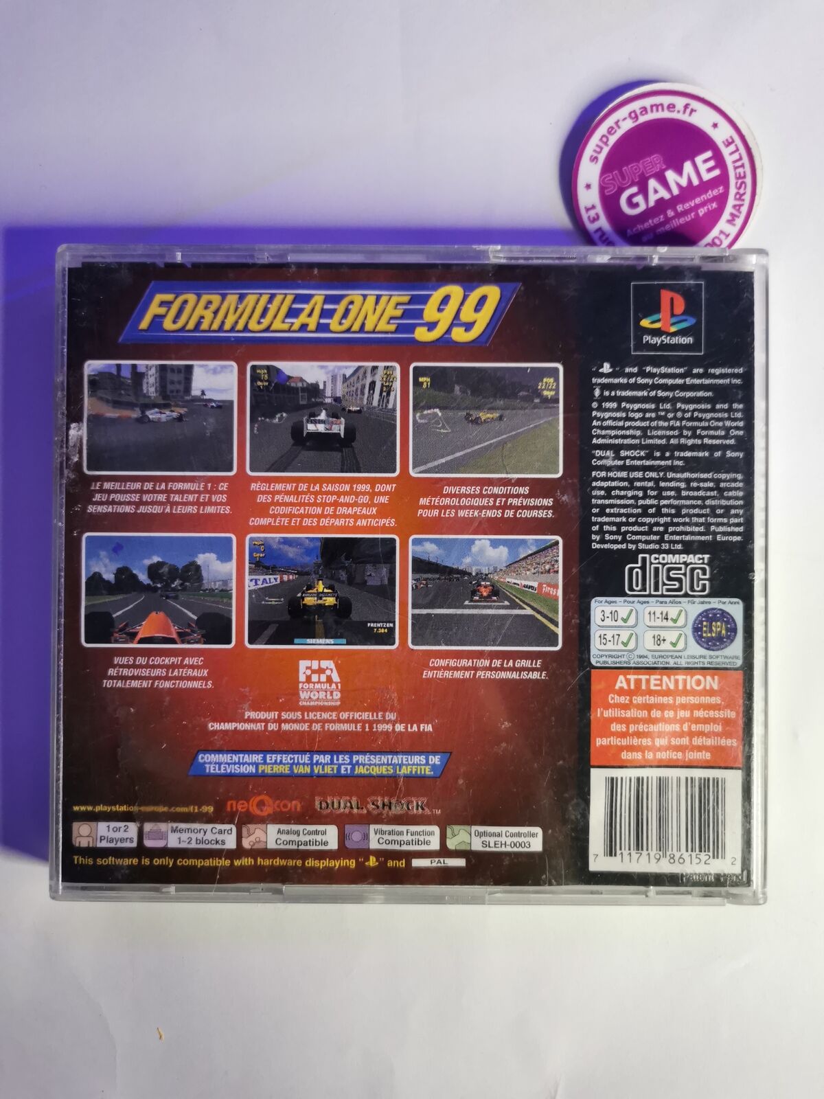 FORMULA ONE 99 - PS1  #557